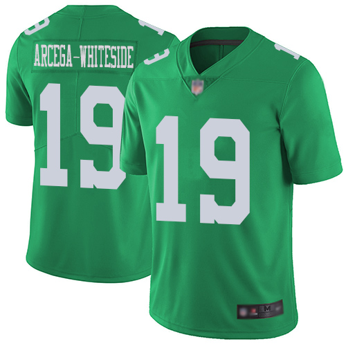Men Philadelphia Eagles #19 JJ Arcega-Whiteside Limited Green Rush Vapor Untouchable NFL Jersey->philadelphia eagles->NFL Jersey